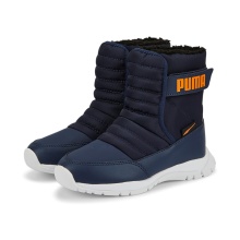 Puma Winter Boots Nieve (water-repellent/lined) peacoat blue Kids